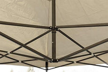 MaxxGarden Gazebo da Giardino, 3 x 6 m, con 6 pareti Laterali, 4 con finestre e 2 Chiuse, giunzioni plastiche, Impermeabile, con picchetti e Corde di Tensione, Taupe