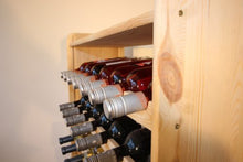 Modo 24.de RW-3-56 - Scaffalatura in legno per bottiglie di vino, capacità 56 bottiglie