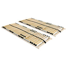 FAMIROSA Reti a Doghe 2 pz 7 Zone con 28 Doghe in Legno 70x200 cm
