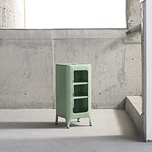 Comodino LHY- comodino in metallo a forma di comodino semplice e durevole e pratico (colore: verde)