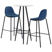 SKM Set da Bar 3 pz in Tessuto Blu E