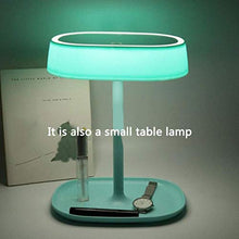 AJH Home Specchio da toeletta Specchio da Trucco Specchio da Trucco Portatile Lampada da Tavolo 2 in 1 Luce a LED Mini Specchio USB Ricaricabile Touch Screen Specchi
