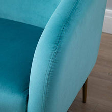 homcom Divano 2 Posti Seduta Imbottita Schienale e Braccioli, Arredamento Soggiorno, Sala, Ufficio, Verde, 124x73x76cm