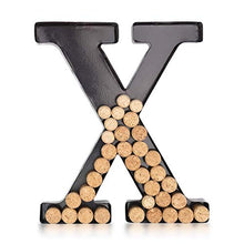 xcxc Porta Sughero da Parete con Lettera X Wall Art Cork Box Wall Mounted Wine Cork Holder Decor