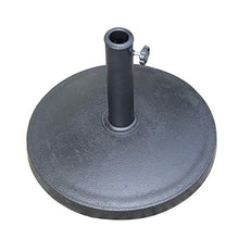Angel Living® 10kg Base per ombrellone in poliresina Nero e Acciaio