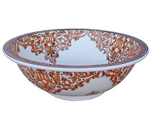 Saharashop Lavabo in ceramica orientale Fès Orange XXL