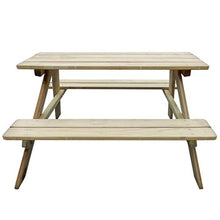 Oushome Tavolo da Picnic per Bambini 89 x 89,6 x 50,8 cm in Legno di Pino