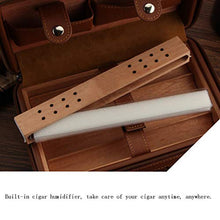 Cigar Humidor, Portatile Cigar Box Set con Built-in Cigar Humidor 4 capacità Cigar Box (203 * 127 * 77Mm),B