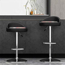 Ljings Sgabelli da Bar Regolabili, Sedia da Bar Girevole, Base in Metallo Contemporanea, con Schienale Arrotondato E Base Cromata, Sgabelli da Cucina Sedie da Pranzo,D
