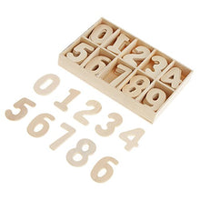 120/180 Pezzi 0 ~ 9 Numeri di Legno Naturale Gioco per Apprendimento Dell'aritmetica di Ragazze - 180 pezzi