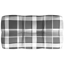 Buyounger Cuscini per Divano Pallet 5 pz Grigio Motivo a Quadri