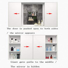 haozai Mobile A Specchio per Bagno Armadietto Arredo con Specchio A Parete con 2 Ante, Bianco, 80cmx14cmx70cm,armadietto Bagno da Parete,mobili Bagno,Specchio Bagno con Mobiletto 23