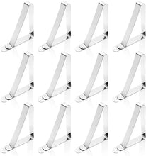 12 Packs Stainless Outdoor Tablecloth Clips, Flexible Picnic Tablecloth Holders, for Home, Dining, Picnic, Party and Wedding