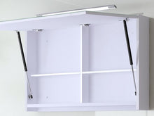 Inter Bagno Set di mobili da Bagno lavandino armadietto con Specchio + congelatore 90 cm o 120 cm, Colore: Bianco Lucido