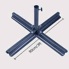 WGFGXQ Base per ombrellone in Metallo da 90 cm/3 Piedi, Base a Croce, Base per ombrellone da Giardino