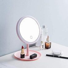 Specchio per Il Trucco LED Bianco Retroilluminato Trucco Specchio con Illuminazione con Luce Naturale Specchio da Toilette Staccabile/Stoccaggio Base 3 modalità di Illuminazione