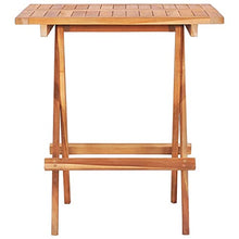 vidaXL Set da Bistrot 3 pz con Cuscini Verdi in Legno Massello di Teak