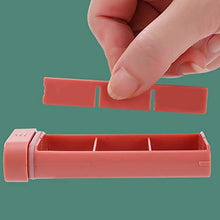 DOITOOL - Contenitore per pillole rimovibile con 6 griglie per pillole, portatile, mini portapillole