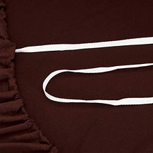 VanderHOME Copridivano Elastico Fodera per Divano in Tinta Unita in Spandex Marrone Scuro, 4 posti