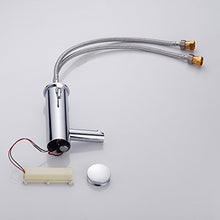 Auralum Rubinetto Automatico con Sensore ad Infrarossi Miscelatore Acqua Calda e Fredda per Lavabo Finitura Cromo
