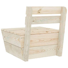 FAMIROSA Divano Centrale Componibile su Pallet Legno di Abete Impregnato