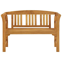 vidaXL Panca da Giardino con Cuscino 120 cm in Massello di Acacia