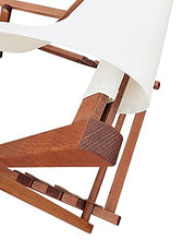Erst-Holz 5 Varianti/Colori di Tessuti per Robusta Sedia a Sdraio particolarmente Larga V-10-500, Colore di Stoffa:Bianco/Ecru