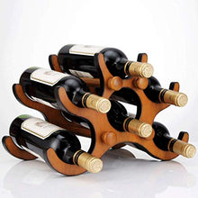 KEWEI - Scaffale per Bottiglie di Vino, in Legno massello