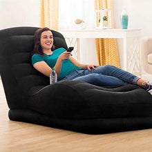 Intex 68585NP, Materasso Mega Lounge, 86 x 170 x 94 cm, Nero