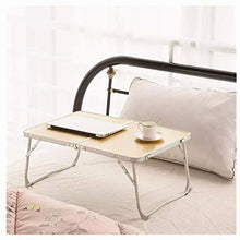 Tavolo da campeggio pieghevole in alluminio, 60 x 40 x 25 cm, tavolo da campeggio portatile, piccolo, pieghevole, multiuso, per giardino/spiaggia (Marron-L)