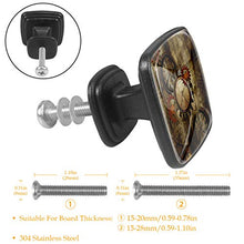 Orologi e ingranaggi Pomelli per Porta Set di 4 Pomelli per Mobili Manopole per Cassetti Cucina Armadio Vetro