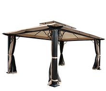 Mendler Gazebo pergola baldacchino Mira con zanzariere e tende ~ 4,5x3,5m