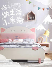 Comodino per Cameretta Bambina Comodini Fiocco Rosa Comodina con Cassetti in Legno Piccola Libreria Stile Carino