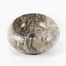 Rococo Lavabo rotondo screziato grigio 40 x 40 x 13 cm