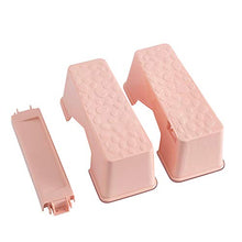 Sgabello Squatting Di Plastica Adatto A Tutti I Servizi Igienici, Bagno Thicker Sgabello Igienico Staccabile Risparmia Spazio in Bagno, Potty Training,Rosa