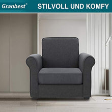 Granbest Premium - Fodera per Cuscino per Divano, Impermeabile, in Jacquard ad Alta Elasticità (1 Posto, Grigio)