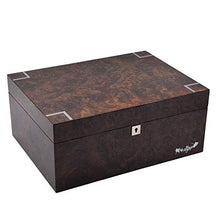 KANJJ-YU Paper High Gloss Paint Black Walnut Humidor Scatola di Legno Bar