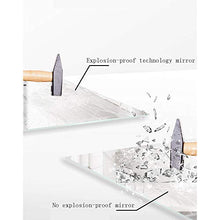 Specchio decorativo di lusso leggero appeso a parete specchio da bagno dorato da parete specchio da bagno specchio a mezza lunghezza specchio per il trucco con cornice specchio di sicurezza a prova