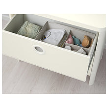 BUSUNGE cassettiera 2 cassetti 80x40x75 cm bianco