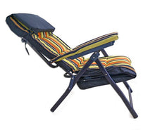 Sedia a sdraio imbottita 64x30x98 cm - Colore Rosso, Blu