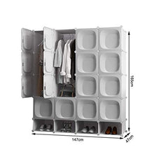 Cassapanche GGJIN Armadio stratificato Bianco Combinazione della Stanza Camera da Letto dello Studente di College Montaggio Semplice Push-Pull Moderna