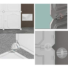Locker 6 Porte Armadio Hanging Organizer di Plastica 3-Gitter Scaffali Abbigliamento Deeper Home Camera Bianco 76X47X111CM MUMUJIN
