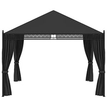 vidaXL Gazebo con Tende 3,5x3,5x3,1 m Antracite