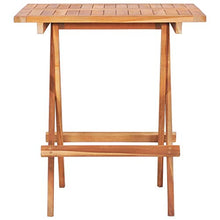 FAMIROSA Set da Bistrot 3 pz con Cuscini Grigi in Legno Massello di Teak