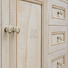 Shop Chic Arredo bagno in legno in stile decapè avorio con lavabo ante e cassetti