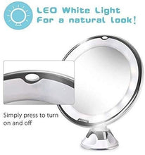 Specchio 10x ingranditore 8"Large Bighted Viaggi Vanity Dimmable Daylight