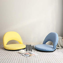 SMC Divano per Bambini Pieghevole Singolo Piccolo Divano Camera da Letto Soggiorno Studio Casa Divano (Color : Giallo, Dimensione : 76X55X8cm)