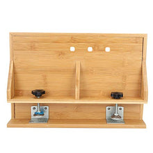 Tabpole - Comodino in bambù, stile semplice, comodino, comodino, organizer per cellulare, tablet, bevande a distanza
