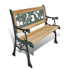 Zerone- Panca da Giardino per Bambini in Legno 80 cm,Panchine da Esterno con Braccioli