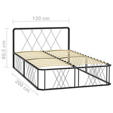 SKM Giroletto Nero in Metallo 120x200 cm (23.1kg)